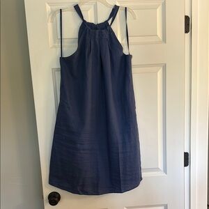 Blue Halter Dress by 28 Palms--Size Small